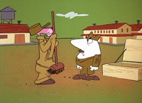 Screenshots from the 1968 DePatie Freleng cartoon G.I. Pink