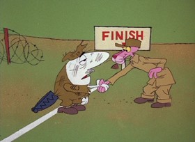 Screenshots from the 1968 DePatie Freleng cartoon G.I. Pink