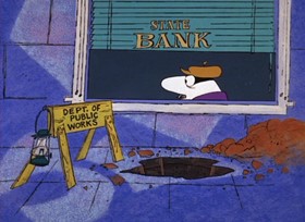 Screenshots from the 1968 DePatie Freleng cartoon Lucky Pink