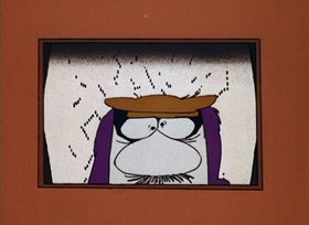 Screenshots from the 1968 DePatie Freleng cartoon Lucky Pink