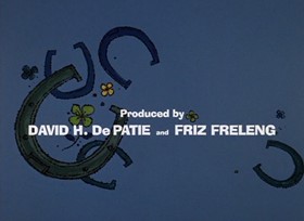 Screenshots from the 1968 DePatie Freleng cartoon Lucky Pink