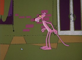 Screenshots from the 1968 DePatie Freleng cartoon The Pink Quarterback
