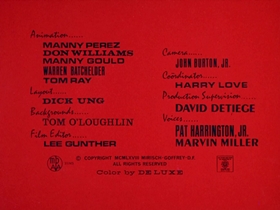 Screenshots from the 1968 DePatie Freleng cartoon Cherche Le Phantom