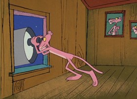 Screenshots from the 1968 DePatie Freleng cartoon Twinkle, Twinkle Little Pink