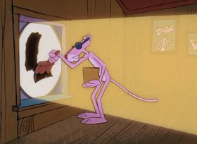 Screenshots from the 1968 DePatie Freleng cartoon Twinkle, Twinkle Little Pink