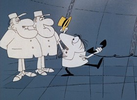 Screenshots from the 1968 DePatie Freleng cartoon Twinkle, Twinkle Little Pink