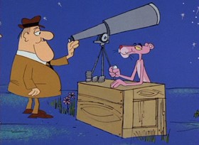 Screenshots from the 1968 DePatie Freleng cartoon Twinkle, Twinkle Little Pink