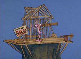 Screenshots from the 1968 DePatie Freleng cartoon Twinkle, Twinkle Little Pink