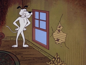 Screenshots from the 1968 DePatie Freleng cartoon Le Great Dane Robbery