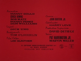 Screenshots from the 1968 DePatie Freleng cartoon Le Great Dane Robbery