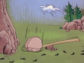 Screenshots from the 1968 DePatie Freleng cartoon La Feet