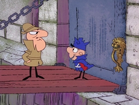 Screenshots from the 1968 DePatie Freleng cartoon La Feet