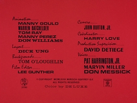 Screenshots from the 1968 DePatie Freleng cartoon La Feet