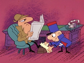 Screenshots from the 1968 DePatie Freleng cartoon La Feet