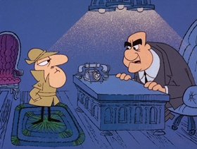 Screenshots from the 1968 DePatie Freleng cartoon La Feet