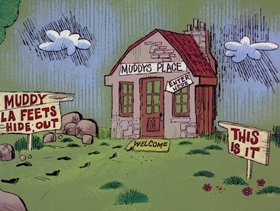 Screenshots from the 1968 DePatie Freleng cartoon La Feet