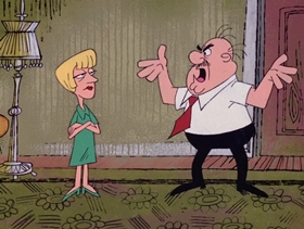 Screenshots from the 1968 DePatie Freleng cartoon Le Ball and Chain Gang