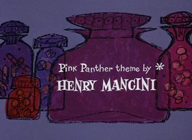 Screenshots from the 1968 DePatie Freleng cartoon The Pink Pill