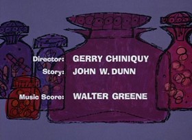 Screenshots from the 1968 DePatie Freleng cartoon The Pink Pill