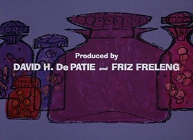 Screenshots from the 1968 DePatie Freleng cartoon The Pink Pill