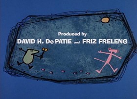 Screenshots from the 1968 DePatie Freleng cartoon Prehistoric Pink