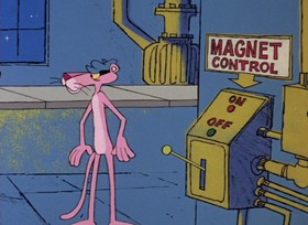 Screenshots from the 1968 DePatie Freleng cartoon Pink in the Clink