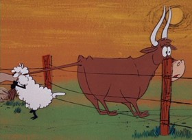 Screenshots from the 1968 DePatie Freleng cartoon Little Beaux Pink