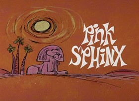 Screenshots from the 1968 DePatie Freleng cartoon Pink Sphinx