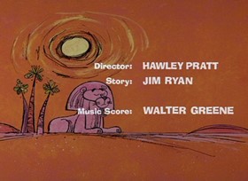 Screenshots from the 1968 DePatie Freleng cartoon Pink Sphinx