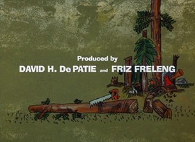 Screenshots from the 1968 DePatie Freleng cartoon Pink is a Many Splintered Thing