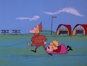 Screenshots from the 1968 DePatie Freleng cartoon Hawks and Doves