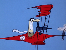 Screenshots from the 1968 DePatie Freleng cartoon Hawks and Doves