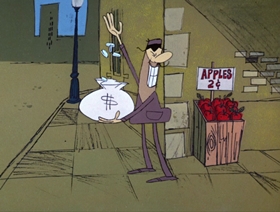 Screenshots from the 1968 DePatie Freleng cartoon Hawks and Doves