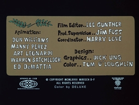 Screenshots from the 1968 DePatie Freleng cartoon Hawks and Doves