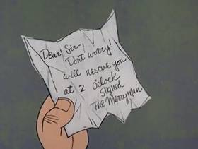 Screenshots from the 1968 DePatie Freleng cartoon Pinkcome Tax