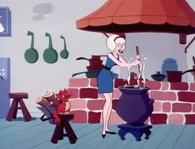Screenshots from the 1969 Filmation cartoon The Fairy Godmother