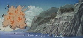 Screenshots from the 1969 TMS Entertainment cartoon Lupin III: Pilot Film