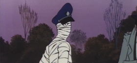 Screenshots from the 1969 TMS Entertainment cartoon Lupin III: Pilot Film