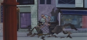 Screenshots from the 1969 TMS Entertainment cartoon Lupin III: Pilot Film