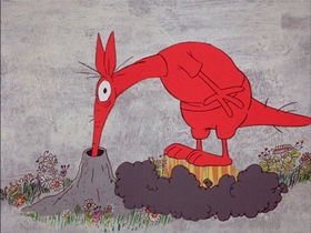 Screenshots from the 1969 DePatie Freleng cartoon The Ant and the Aardvark