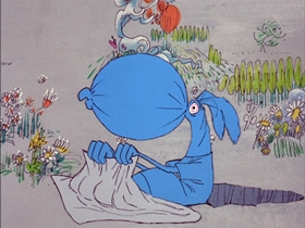 Screenshots from the 1969 DePatie Freleng cartoon The Ant and the Aardvark