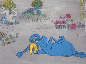 Screenshots from the 1969 DePatie Freleng cartoon The Ant and the Aardvark