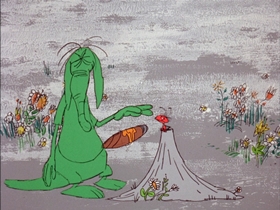 Screenshots from the 1969 DePatie Freleng cartoon The Ant and the Aardvark