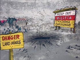 Screenshots from the 1969 DePatie Freleng cartoon The Ant and the Aardvark