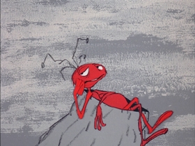 Screenshots from the 1969 DePatie Freleng cartoon The Ant and the Aardvark