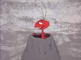 Screenshots from the 1969 DePatie Freleng cartoon The Ant and the Aardvark