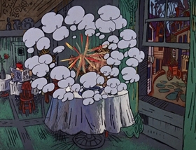 Screenshots from the 1969 DePatie Freleng cartoon French Freud