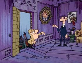 Screenshots from the 1969 DePatie Freleng cartoon French Freud