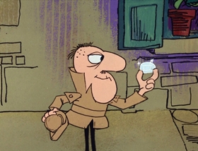 Screenshots from the 1969 DePatie Freleng cartoon French Freud