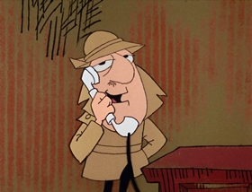 Screenshots from the 1969 DePatie Freleng cartoon French Freud